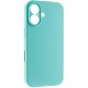 Чохол Silk Full Camera Protective (AA) NO LOGO для Apple iPhone 17 (6.3") Бірюзовий / Marine Green