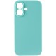 Чохол Silk Full Camera Protective (AA) NO LOGO для Apple iPhone 17 (6.3") Бірюзовий / Marine Green