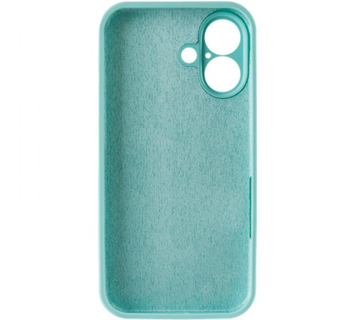 Чохол Silk Full Camera Protective (AA) NO LOGO для Apple iPhone 17 (6.3") Бірюзовий / Marine Green