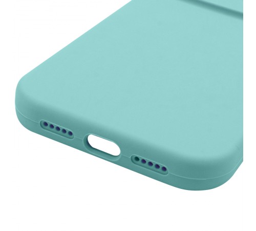 Чохол Silk Full Camera Protective (AA) NO LOGO для Apple iPhone 17 (6.3") Бірюзовий / Marine Green