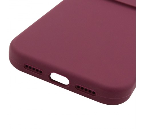 Чохол Silk Full Camera Protective (AA) NO LOGO для Apple iPhone 17 (6.3") Бордовий / Plum