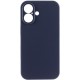 Чохол Silk Full Camera Protective (AA) NO LOGO для Apple iPhone 17 (6.3") Темно-синій / Midnight blue