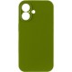 Чохол Silk Full Camera Protective (AA) NO LOGO для Apple iPhone 17 (6.3") Зелений / Dark Olive
