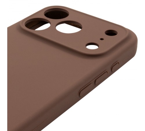 Чохол Silk Full Camera Protective (AA) NO LOGO для Apple iPhone 17 Pro Max (6.9") Коричневий / Brown