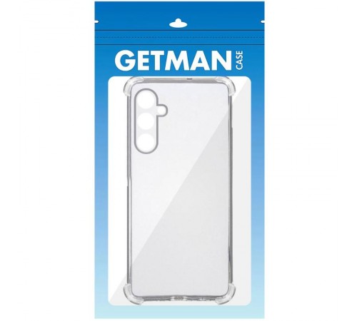 TPU чохол GETMAN Ease logo посилені кути Full Camera для Samsung Galaxy A57 5G Безбарвний (прозорий)
