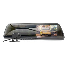 Автомобільний регистратор дзеркало Hoco DV4 Dual-Channel Driving Recorder 1080p+720p 4.5" Iron gray