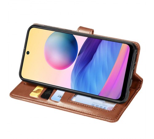 Шкіряний чохол-книжка GETMAN Gallant (PU) для Samsung Galaxy A37 5G Коричневий