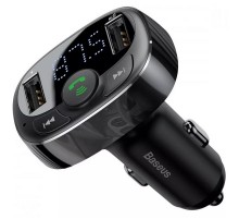 АЗП FM модулятор Baseus S-09A 10W (2USB-A) (CCMT) Black