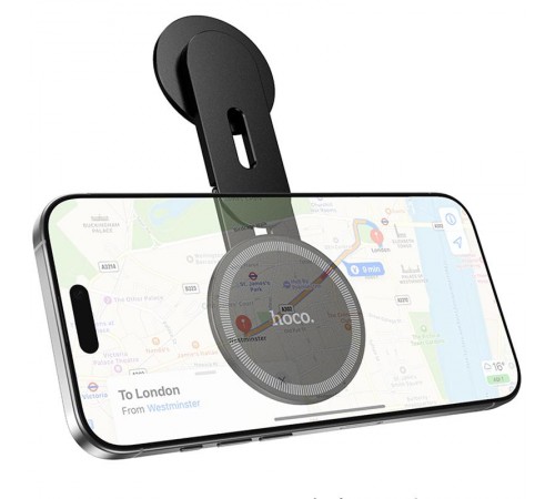 Магнітний тримач Hoco H93 Stable magnetic MagSafe for Apple Black