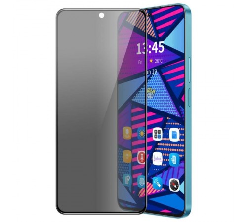 Захисне скло Privacy 5D (тех.пак) для Samsung Galaxy A57 5G Чорний