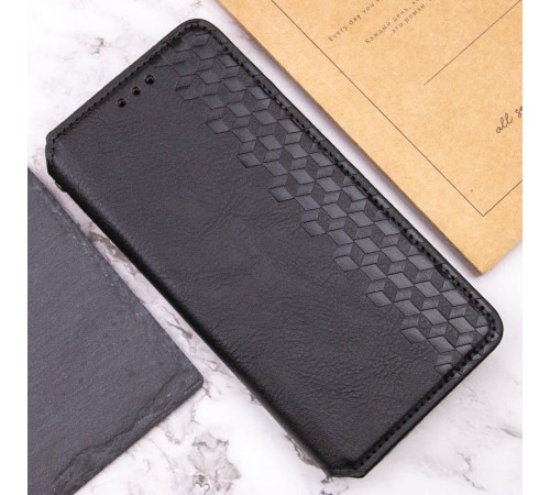 Шкіряний чохол-книжка GETMAN Cubic (PU) для Samsung Galaxy A37 5G Чорний