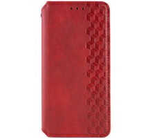 Шкіряний чохол-книжка GETMAN Cubic (PU) для Samsung Galaxy A37 5G Червоний