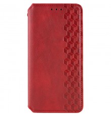 Шкіряний чохол-книжка GETMAN Cubic (PU) для Samsung Galaxy A37 5G Червоний