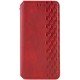 Шкіряний чохол-книжка GETMAN Cubic (PU) для Samsung Galaxy A37 5G Червоний