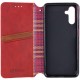 Шкіряний чохол-книжка GETMAN Cubic (PU) для Samsung Galaxy A37 5G Червоний