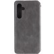 Шкіряний чохол-книжка GETMAN Cubic (PU) для Samsung Galaxy A37 5G Сірий