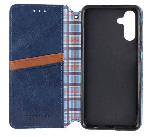 Шкіряний чохол-книжка GETMAN Cubic (PU) для Samsung Galaxy A37 5G Синій