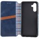 Шкіряний чохол-книжка GETMAN Cubic (PU) для Samsung Galaxy A37 5G Синій