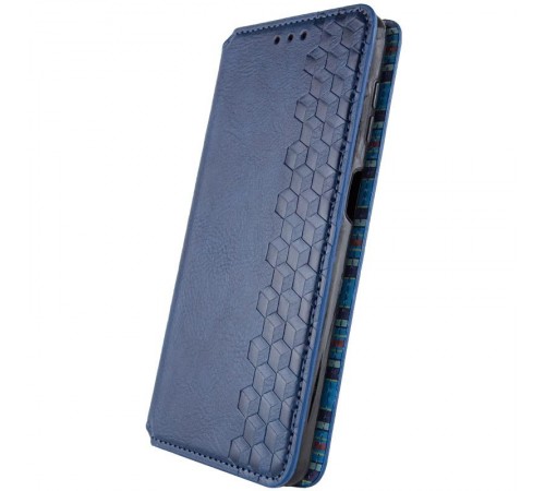 Шкіряний чохол-книжка GETMAN Cubic (PU) для Samsung Galaxy A37 5G Синій