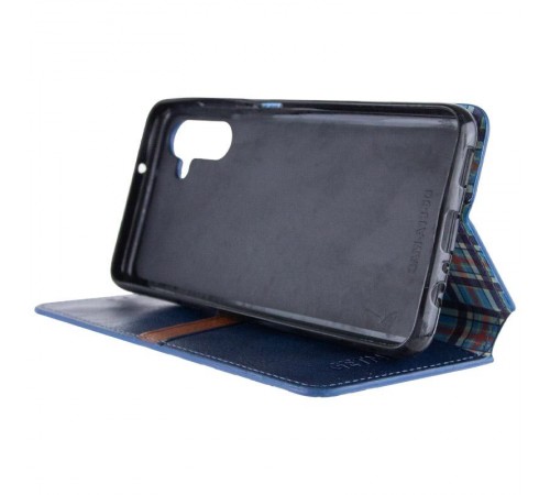 Шкіряний чохол-книжка GETMAN Cubic (PU) для Samsung Galaxy A37 5G Синій