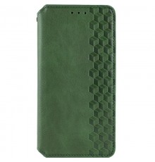 Шкіряний чохол-книжка GETMAN Cubic (PU) для Samsung Galaxy A37 5G Зелений