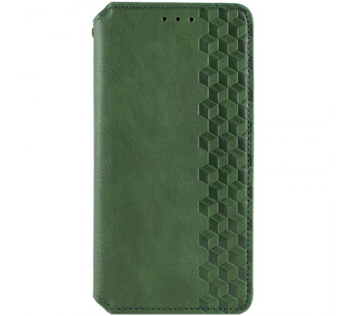Шкіряний чохол-книжка GETMAN Cubic (PU) для Samsung Galaxy A37 5G Зелений