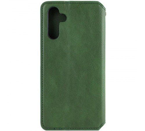 Шкіряний чохол-книжка GETMAN Cubic (PU) для Samsung Galaxy A37 5G Зелений
