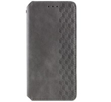 Шкіряний чохол-книжка GETMAN Cubic (PU) для Samsung Galaxy A57 5G Сірий