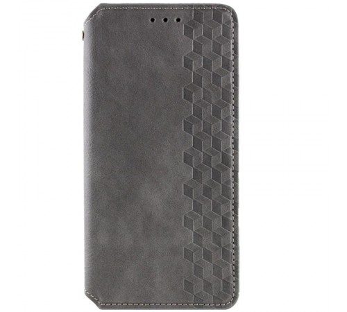 Шкіряний чохол-книжка GETMAN Cubic (PU) для Samsung Galaxy A57 5G Сірий