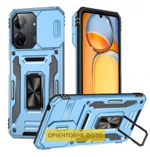 Ударостійкий чохол Camshield Army Ring для Xiaomi Redmi 15C (Global) / Poco C85 (Global) Блакитний / Light Blue