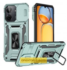 Ударостійкий чохол Camshield Army Ring для Xiaomi Redmi 15C (Global) / Poco C85 (Global) Зелений / Light Green