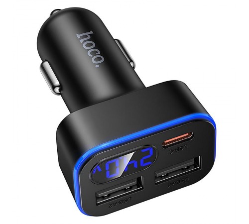 АЗП Hoco Z63A Barry PD42W+QC3.0 (2USB-A/1C) Black