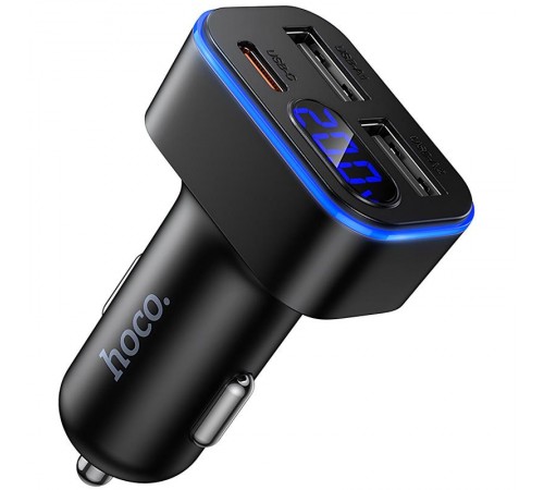 АЗП Hoco Z63A Barry PD42W+QC3.0 (2USB-A/1C) Black