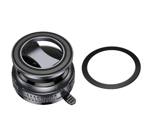 Автотримач Hoco H92 High vacuum suction cup magnetic (universal) Black / Metal gray