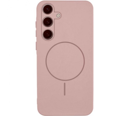 Чохол Silicone Cover Lakshmi Full Camera (AA) with Magnetic Fit для Samsung Galaxy S26 Рожевий / Pink Sand