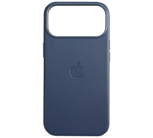 Шкіряний чохол Leather Case (AAA) with MagSafe and Animation для Apple iPhone 17 Pro Max (6.9") Blue