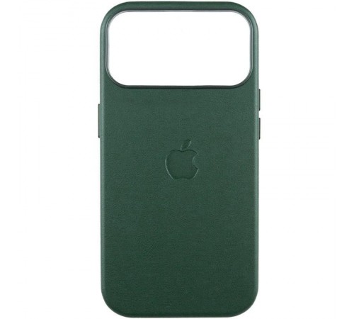 Шкіряний чохол Leather Case (AAA) with MagSafe and Animation для Apple iPhone 17 Pro Max (6.9") Green