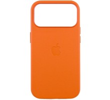 Шкіряний чохол Leather Case (AAA) with MagSafe and Animation для Apple iPhone 17 Pro Max (6.9") Orange