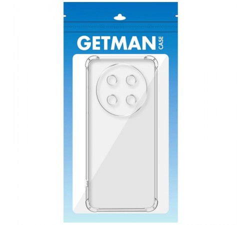 TPU чохол GETMAN Ease logo посилені кути Full Camera для Honor X9c Безбарвний (прозорий)
