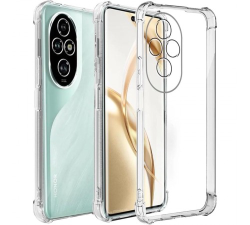 TPU чохол GETMAN Ease logo посилені кути Full Camera для Honor 200 Безбарвний (прозорий)