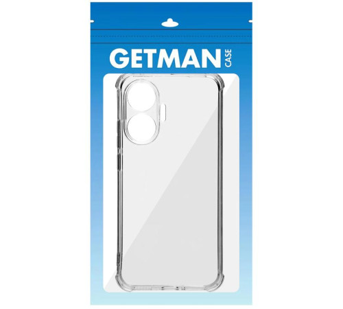 TPU чохол GETMAN Ease logo посилені кути Full Camera для Xiaomi Poco F7 Безбарвний (прозорий)