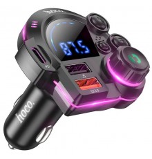 АЗП FM модулятор Hoco DFM01 Legend 20W+QC3.0 (2USB-A/1C) Black