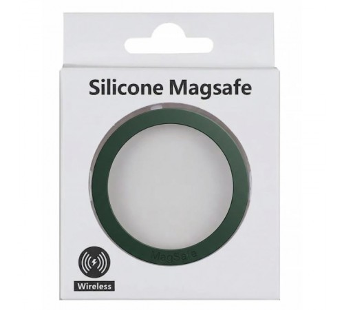Металеве кільце Silicone MagSafe Dark Green