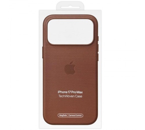 Чохол тканинний TechWoven (AAA) NEW with MagSafe and Animation для Apple iPhone 17 Pro Max (6.9") Sienna