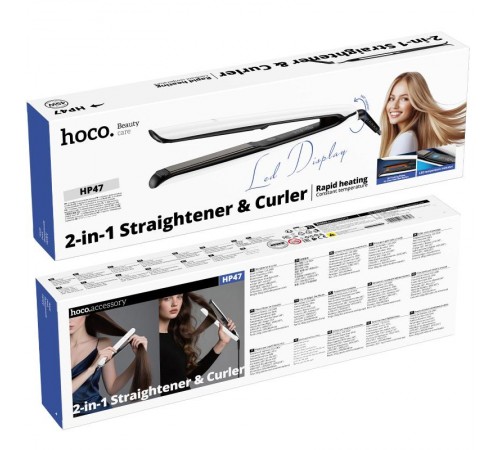 Випрямляч для волосся Hoco HP47 Explicit White