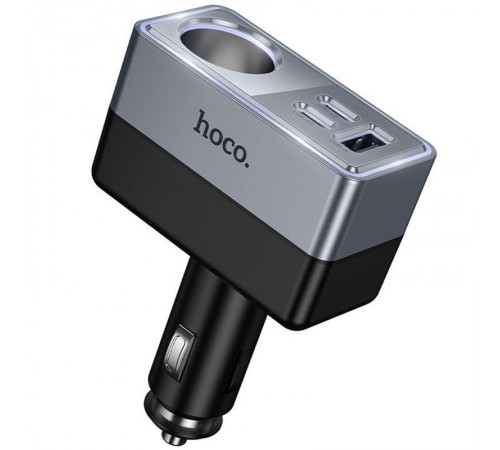 АЗП Hoco Z65A Smart cigarette lighter PD45W (1USB-A/2C) Black