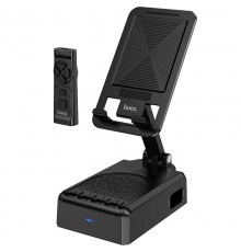 Bluetooth Колонка Hoco HC45 Wave з підставкою для телефону і пультом керування Black