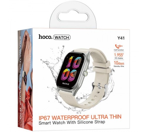 Смарт-годинник Hoco Y41 Smart sports watch (call version) Silver