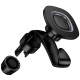 Автотримач Hoco H99 Crown magnetic на підголівник Black metal gray