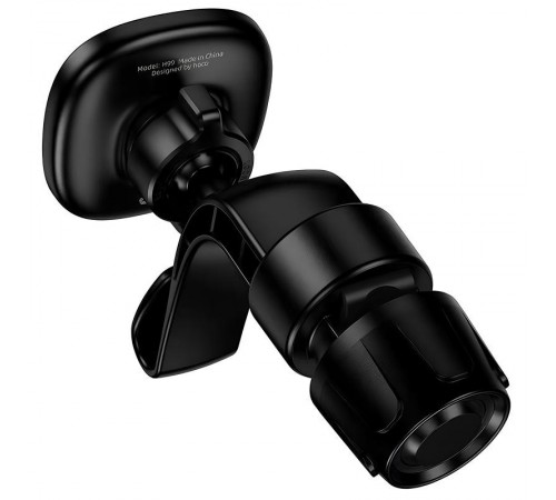 Автотримач Hoco H99 Crown magnetic на підголівник Black metal gray